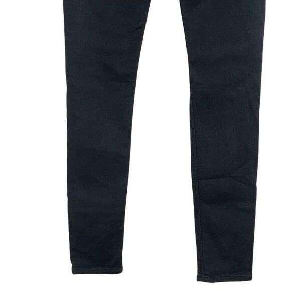 Hudson Jeans Black Nico Midrise Distressed Super Skinny Jeans Size 24 - Picture 2 of 10